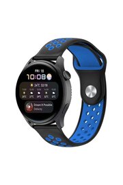 CepteToptan Watch 22mm Spor Delikli Kordon - Siyah-Mavi - DROPX1267-2523