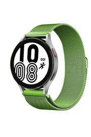 CepteToptan Samsung Galaxy Watch 4 Metal Mıknatıslı Kordon - Yeşil