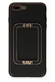 CepteToptan iPhone 7 Plus Kılıf Coco Elit Kapak - Siyah - DROPX3790-3840