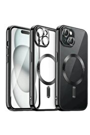 CepteToptan iPhone 13 Kılıf Kross Magneticsafe Kapak - Siyah - DROPX1289-5952