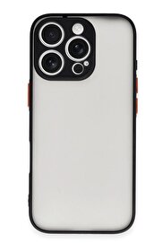CepteToptan iPhone 16 Pro Kılıf Montreal Silikon Kapak - Siyah - DROPX6163-8320