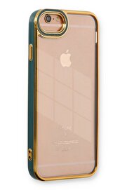 CepteToptan iPhone 6 Kılıf Liva Lens Silikon - Yeşil - DROPX6454-7538