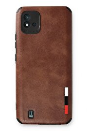 CepteToptan Realme C11 2021 Kılıf Loop Deri Silikon - Kahverengi - DROPX9191-4747