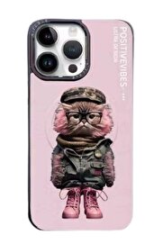 CepteToptan iPhone 14 Pro Fun Magsafe Kapak - Pembe - DROPX7519-1258