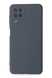 CepteToptan Samsung Galaxy A22 Kılıf Nano içi Kadife Silikon - Gri - DROPX9435-8981