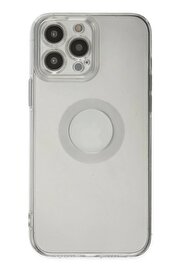 CepteToptan iPhone 14 Pro Max Kılıf Santa Lens Silikon - Şeffaf - DROPX8153-6270