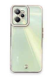 CepteToptan Realme C35 Kılıf Liva Lens Silikon - Beyaz - DROPX2334-7512