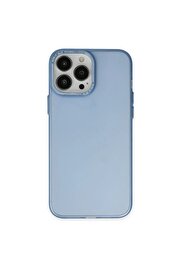 CepteToptan iPhone 14 Pro Max Kılıf Modos Metal Kapak - Mavi - DROPX2709-6763