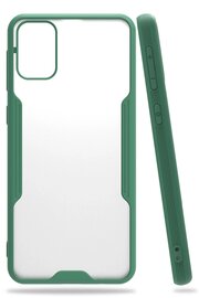 CepteToptan Samsung Galaxy M31 Kılıf Platin Silikon - Yeşil - DROPX5961-9946