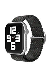 CepteToptan Newface Apple Watch 38mm Star Kordon - Benekli Siyah