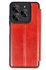 CepteToptan Newface General Mobile Era 30 Kılıf Flip Cover - Kırmızı