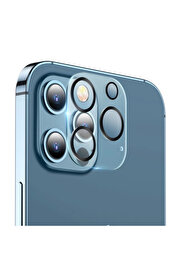 CepteToptan ALLY İPhone 12 Pro Max 3D Full Tempered Glass Cam Kamera Koruyucu-(1903) - DROPX7508-6707
