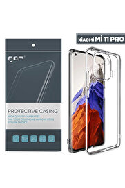 gizmurstore GOR Xiaomi Mi 11 Pro Kılıf Kamera Korumalı Şeffaf Silikon Kılıf-(5775) - GMS7767-7278