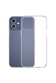 gizmurstore Simple Case İPhone 12 Mini 5.4 İnce Silikon Şeffaf Kılıf-(5775) - GMS3887-3036