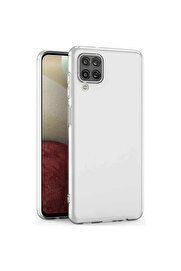 CepteToptan Ally SM Galaxy A12 M12 Kılıf Kamera Korumalı Ultra İnce Şeffaf Silikon Kıl - DROPX6375-2940