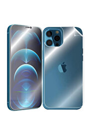 CepteToptan İPhone 12 Pro Max 6.7 Film Ön Arka Full Koruyucu Membran Nano Hidrojel Koruyuc - DROPX7200-1788