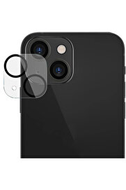 CepteToptan ALLY İPhone 13-13 Mini 3D Full Tempered Glass Cam Kamera Koruyucu-(1903) - DROPX9715-3773