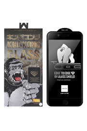 CepteToptan WK iPhone SE3-SE2 İPhone 8-7 Kingkong Curved Tempered Cam Ekran Koruyucu-(1903) - DROPX3655-3677