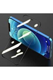 CepteToptan ALLY İPhone 12 Pro Max 5D Kavisli Full Tempered Cam Ekran Koruyucu-(1903) - GNYLS5512-4434