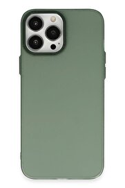 CepteToptan iPhone 14 Pro Kılıf Modos Metal Kapak - Koyu Yeşil - DROPX6912-9217