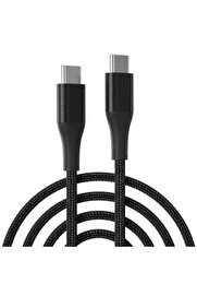CepteToptan ALLY PD 100W 5A Hızlı Şarj Usb Type-C Kablo 1Metre Kevlar Kablo-(1903) - DROPX2721-1432