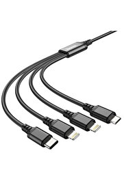 CepteToptan HOCO X76 4in1 Type-C + iPhone Lightning + Micro USB 2A Şarj Kablosu-(1903) - rovex8903-2297