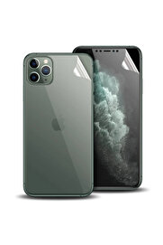 CepteToptan İPhone 11 Pro Max 6.7 Film Ön Arka Full Koruyucu Membran Nano Hidrojel Koruyuc - DROPX1545-4878