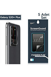 CepteToptan GOR Samsung Galaxy S20+Plus Kamera Lens Koruyucu 5 Adet-(1903) - DROPX2600-7928