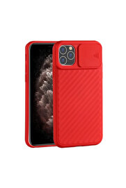 CepteToptan Ally İPhone 11 Pro 5.8 Kılıf Kamera Kapatan koruyucu Sürgülü Kılıf-(1903 - DROPX1878-2904