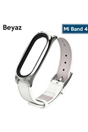 CepteToptan Mijobs Xiaomi Mi Band 5-4 Pu Deri Kayış Kordon-(1903) - DROPX1668-4642