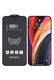 CepteToptan iPhone 12 Pro Max 6.7 3D Full High Aluminum Tempered Cam Ekran Koruyucu-(1903) - DROPX3076-3443