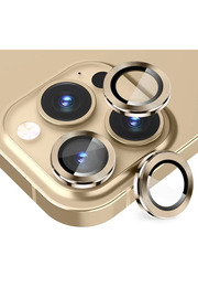 CepteToptan ALLY iPhone 14 Pro-14 Pro Max 3D Metal Çerçeveli Kamera Lens Koruyucu-(1903) - DROPX6995-4820