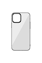 CepteToptan Glitter Case İPhone 12 Mini 5.4 Şeffaf Lüx Silikon Kılıf Soft TPU Kılıf-( - DROPX5952-6035