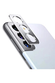 CepteToptan SM Galaxy S21 / S21+ 3D Metal Kamera Koruyucu Metal Lens-(1903) - DROPX9304-4740