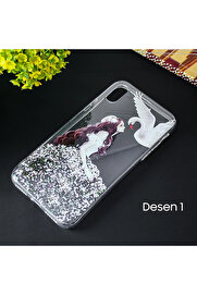 CepteToptan İphone X Xs 3d Diamond Elbise Şeffaf Silikon Kılıf-(1903) - DROPX2299-3071