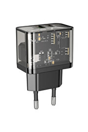 gizmurstore HOCO N34 PD20W+QC3.0 USB+Type-C Giriş Hızlı Şarj Adaptörü Başlığı-(5775) - GMS6193-6340