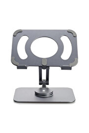 gizmurstore Ally L08 360 Derece Dönebilen Masaüstü Metal Tablet Standı-(5775) - GMS9637-8882