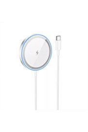 CepteToptan HOCO CW53 15W Magsafe Kablosuz Wireless Stand Hızlı Şarj Cihazı-(1903) - DROPX2063-7579