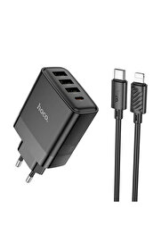 CepteToptan HOCO C127A PD45W(1C3A) Hızlı Şarj Aleti + Type-C to iPhone Lightning Kablo Se - DROPX7337-5516
