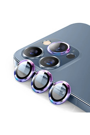 CepteToptan ALLY İPhone 13 Pro -13 Pro Max 3D Metal Çerçeveli Kamera Lens Koruyucu-(1903) - DROPX9920-7713