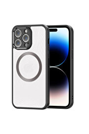 CepteToptan Dux Ducis iPhone 14 Pro Aimo Series MagSafe Premium Buzlu Sert PC-TPU Kılıf-(1 - DROPX7136-1380