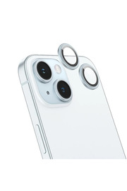 CepteToptan HOCO Crystal Clear iPhone 15-15 Plus HD 3D Metal Çerçeveli Kamera Koruyucu Len - DROPX6648-9568