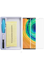CepteToptan Huawei Mate 30 Pro Full Liquid+UV Işık 3d Kırılmaz Cam Ekran Koruyucu-(1903) - DROPX1066-5010