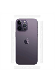 CepteToptan ALLY iPhone 14 Pro Hidrojel Hayalet Yan Alt Üst Kaplama Koruyucu Film-(1903) - DROPX4425-8474