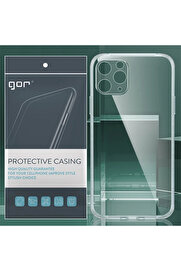 CepteToptan GOR İPhone 11 Pro Max 6.5 inch Kamera Korumalı Şeffaf Silikon Kılıf-(1903) - DROPX9276-4323
