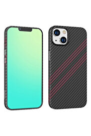 CepteToptan iPhone 14 Plus 6.7 uyumlu  Kılıf Kevlar Texture Darbe Emici Telefon Kılıfı-(19 - DROPX2192-6530