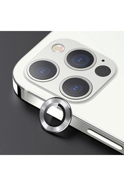 CepteToptan USAMS İphone 12 Pro Max 3D Metal Çerçeveli Kamera Lens Koruyucu-(1903) - DROPX5375-4981