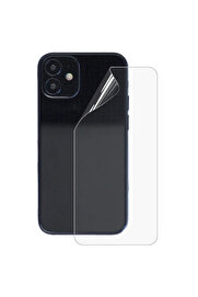 CepteToptan İPhone 12 Mini Membran Nano Hidrojel Film Arka Koruyucu hayalet Arka Koruyucu-( - DROPX3082-9766