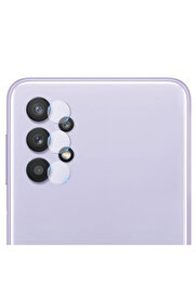 CepteToptan Galaxy A32 4G Uyumlu Tempered Glass Cam Kamera Koruyucu-(1903) - DROPX8526-9849