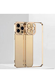 CepteToptan ALLY Fashion Series iPhone 12 Pro Kılıf Renkli Kenar Lazer Çerçeveli Silikon - DROPX5707-3553